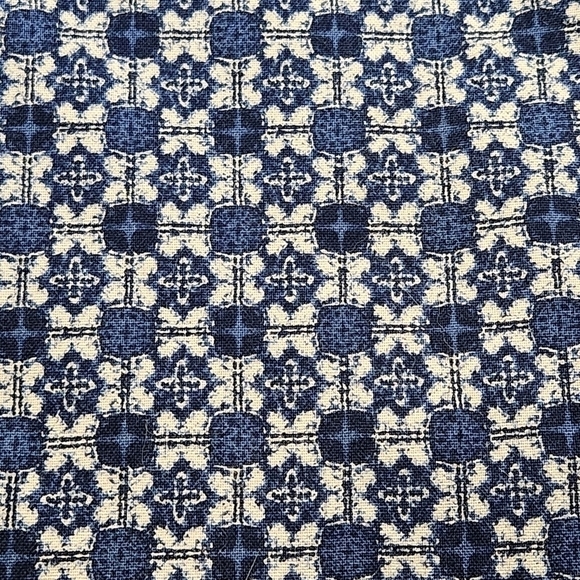 Men's Casual button-down shirt Collared Long sleeves Blue Tan Size L - Picture 5 of 11